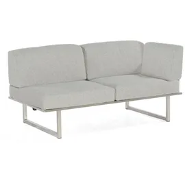 SonnenPartner Lotus Loungesofa grau/weiß