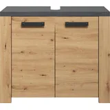 trendteam Waschbeckenunterschrank 2 Türen 79 x 67 x 35 cm Artisan Eiche