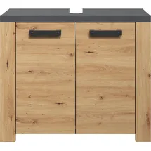 trendteam Waschbeckenunterschrank 2 Türen 79 x 67 x 35 cm Artisan Eiche