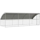 vidaXL Hundezwinger 6 x 2 x 2 m Stahl Silber