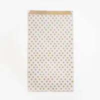 Clairefontaine 394111C 50 Tüten Kraftpapier 21x37+7cm Weiß mit Punkten
