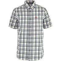 Fjällräven Övik Lite Kurzarmhemd Chalk White / Dark Navy XL
