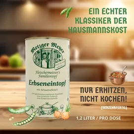 metzger-meyer Fertiggericht Erbseneintopf mit Schweinefleisch 1,2 L