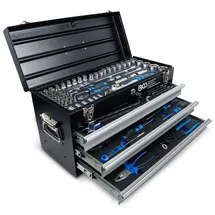 BGS Metall-Werkzeugkoffer 3 Schubladen mit 143 Werkzeugen