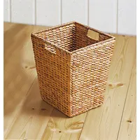 Frank Flechtwaren Papierkorb Abfalleimer Mülleimer Bananenblatt 25x25x31 cm Papiereimer