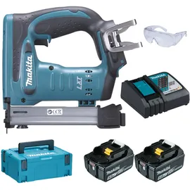 Makita DST221RTJ Akku-Tacker 18 V / 5,0 Ah mit 2 Akkus und Ladegerät im Makpac