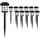 monzana Monzana® LED Solarlampe Außen 12er Set Wetterfest IP44 Erdspieß Solar Garten Leuchte Außenleuchte Balkon Deko