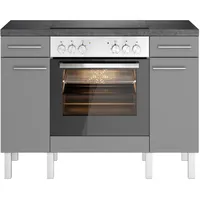OPTIFIT Küchenzeile Lilly 120 cm grau