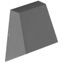 Brumberg LED-Wandanbauleuchte 1 grau/Aluminium/Glas/Kunststoff