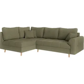 Home Affaire Eckcouch Polyester 3-Sitzer Grün