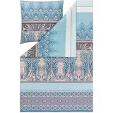 Estella Carmen ornamental Blau 135 x 200 cm + 2 x 80 x 80 cm