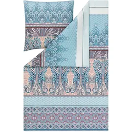 Estella Carmen ornamental Blau 135 x 200 cm + 2 x 80 x 80 cm