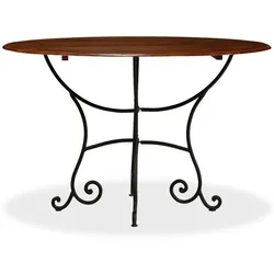 vidaXL Esstisch Akazienholz Massiv mit Palisander-Finish 120 x 76 cm