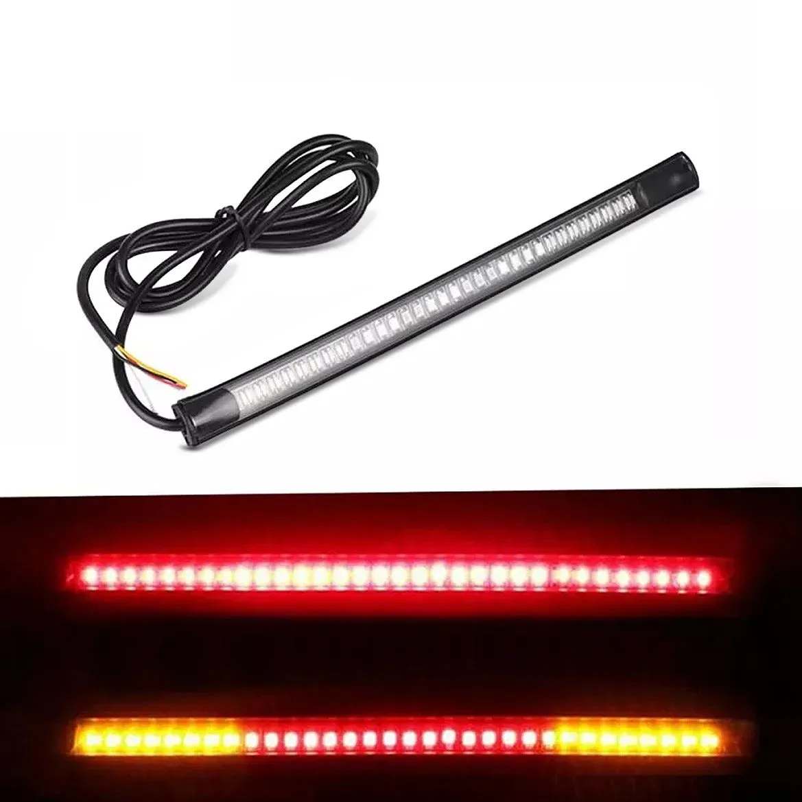 Motorrad LED Lichtstreifen universal Zaddox Rücklicht mit Brems- und Blinklicht flexibel