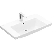 Villeroy & Boch Subway 3.0 80x47cm, eck., m 1 HL/mit Überlauf, weiß
