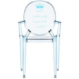 Kartell Loulou Ghost Kinderstuhl, Polykarbonat, hellblau, 37 x 40 x 63 cm