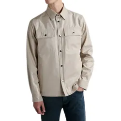 PAUL & SHARK Herren nachhaltige Herbst-Jacke mit Kent-Kragen Trenchcoat mit Baumwollanteil Übergangs-Jacke SAVE THE SEA-Kollektion 24412635 710 Beige - M