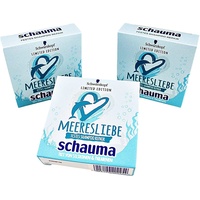 3 x Schauma Festes Shampoo  MEERESLIEBE Feuchtigkeit Limited Edition