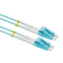 Value LWL-Kabel 50/125μm OM3, LC/LC, LSOH, Low-Loss, türkis, 3 m
