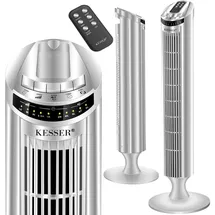 Kesser LED Turmventilator mit Fernbedienung silber 19704