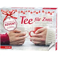 ROTH Tee Adventskalender für Zwei - 2x 24 beste Teesorten im Advent - nicht nur für Paare - als Geschenk mit Weihnachtstee - Rot