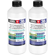 Level + Dichtsungsmittel Flüssig für Beton und Zementestriche 2 l