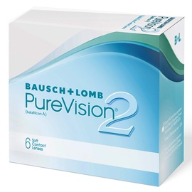 Bausch + Lomb PureVision 2 HD 6er Box Kontaktlinsen, weich, 6 Stück BC 8.6 mm / DIA 14 / 2.5 Dioptrien