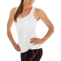 WINSHAPE Damen Fitness Freizeit Sport Essential Slim Fit Cross Back Top, Weiß, XL, WVR25