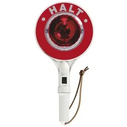Anhaltestab, rot/grün, HALT BUNDESPOLIZEI / STRASSE FREI, beidseitig, LED - rot/grün