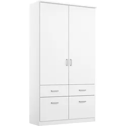 Kleiderschrank RAUCH "Kleiderschrank Schrank Garderobe deckenhoher Schrank BREMEN", weiß, B:91cm H:199cm T:58cm, Holzwerkstoff, Schränke, in vielen Farben und Ausführungen MADE IN GERMANY