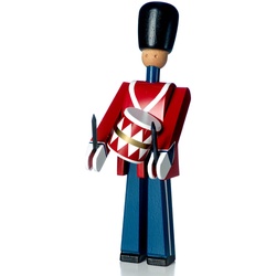 Kay Bojesen - Trommler Holzfigur, rot / blau / weiß
