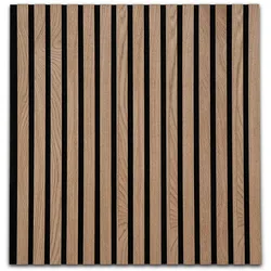 KARAT Akustikpaneel für Angenehme Raumakustik in Holzoptik 60 x 60 cm Red Oak