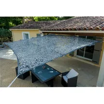 WERKA PRO Graues Schattentuch 120 g/m2 3 x 3m