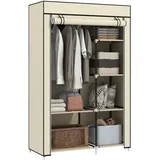 Homcom Kleiderschrank 103 x 162,5 x 43 cm Creme