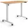 eSmart Germany ETX-121GM 120 x 60 cm Ahorn-Nachbildung Ergonomischer Steh-Sitz-Schreibtisch auf Rollen Stufenlos elektrisch höhenverstellbar 78,5 ...