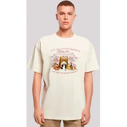 T-Shirt F4NT4STIC "Heroes of Childhood Tao Tao Childhood Memories", Herren, Gr. 5XL, beige (sand), Obermaterial: 100% Baumwolle, casual, oversize, Rundhals, Kurzarm ohne Bündchen, Shirts, Retro, Heroes of Childhood, TV Serie