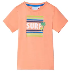 Kinder-T-Shirt Neonorange 104