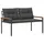 vidaXL Bank 116 x 67,5 x 72 cm Grau