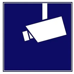 Aufkleber Videoüberwachung 3er Packung