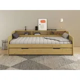 OTTO home Kinderbett Reete1 90 x 200 cm Kiefer massiv beige