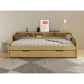 OTTO home Kinderbett Reete1 90 x 200 cm Kiefer massiv beige