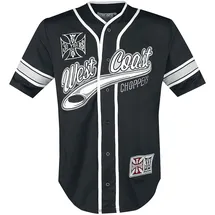 West Coast Choppers 30 Years Anniversary Limited Baseball Jersey schwarz/weiß XXL
