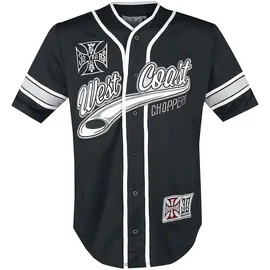 West Coast Choppers 30 Years Anniversary Limited Baseball Jersey schwarz/weiß XXL