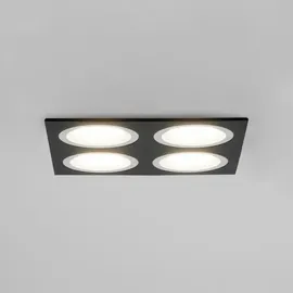 Brumberg Einbaumodul 4-fach quadratisch schwarz struktur / weiss struktur