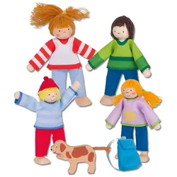 Biegepüppchen Camping-Familie