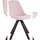 CLP Esszimmerstuhl Troyes Samt Square Walnuss Pink