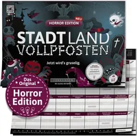 Denkriesen Stadt Land Vollpfosten Horror Edition - Jetzt wird's gruselig