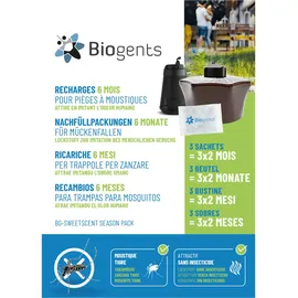 Biogents Sweetscent Lockstoff für Mückenfallen 3 x Nachfüllpackung