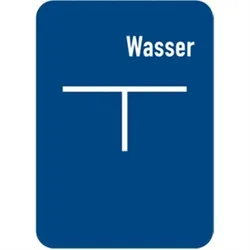 Wasser-Hinweisschild (C), Alu, 100x140 mm