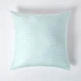 Homescapes Kissenbezug Gestreift 80 x 80 cm Blau